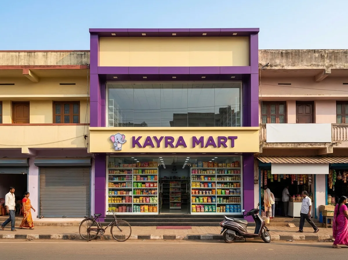 A shop on the main market road of a smaller town